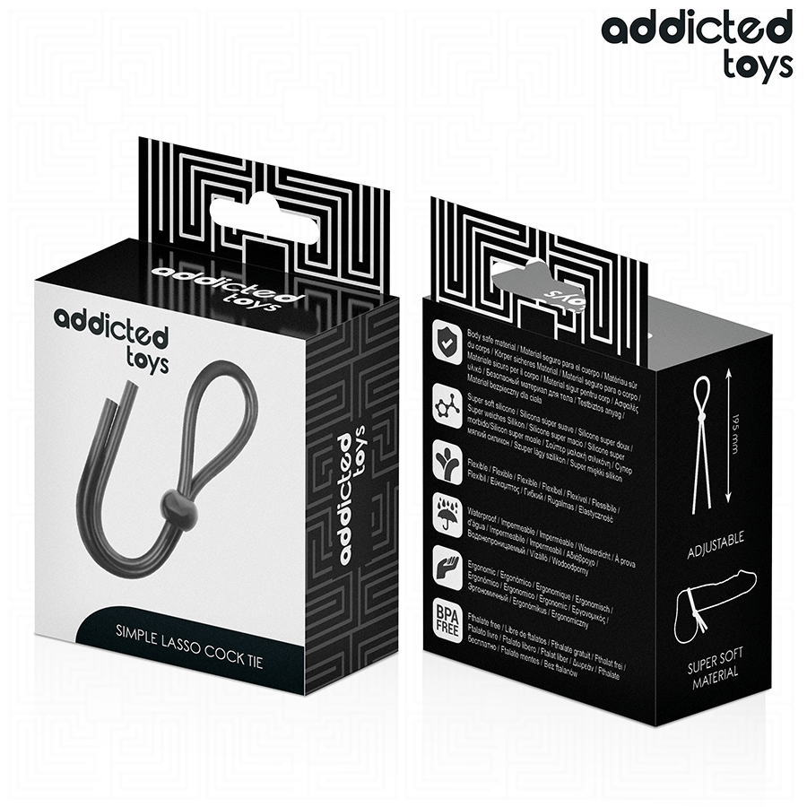 ADDICTED TOYS – CORDE EN SILICONE POUR LE PÉNIS À BOUCLE UNIQUE