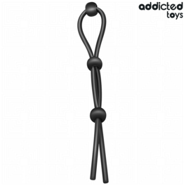 ADDICTED TOYS – CORDE EN SILICONE POUR LE PÉNIS À TRIPLE BOUCLE
