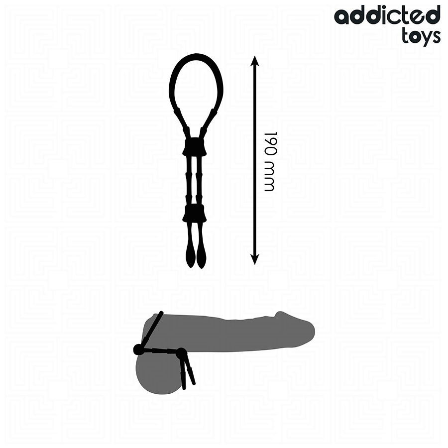 ADDICTED TOYS – CORDE EN SILICONE RÉGLABLE POUR LE PÉNIS