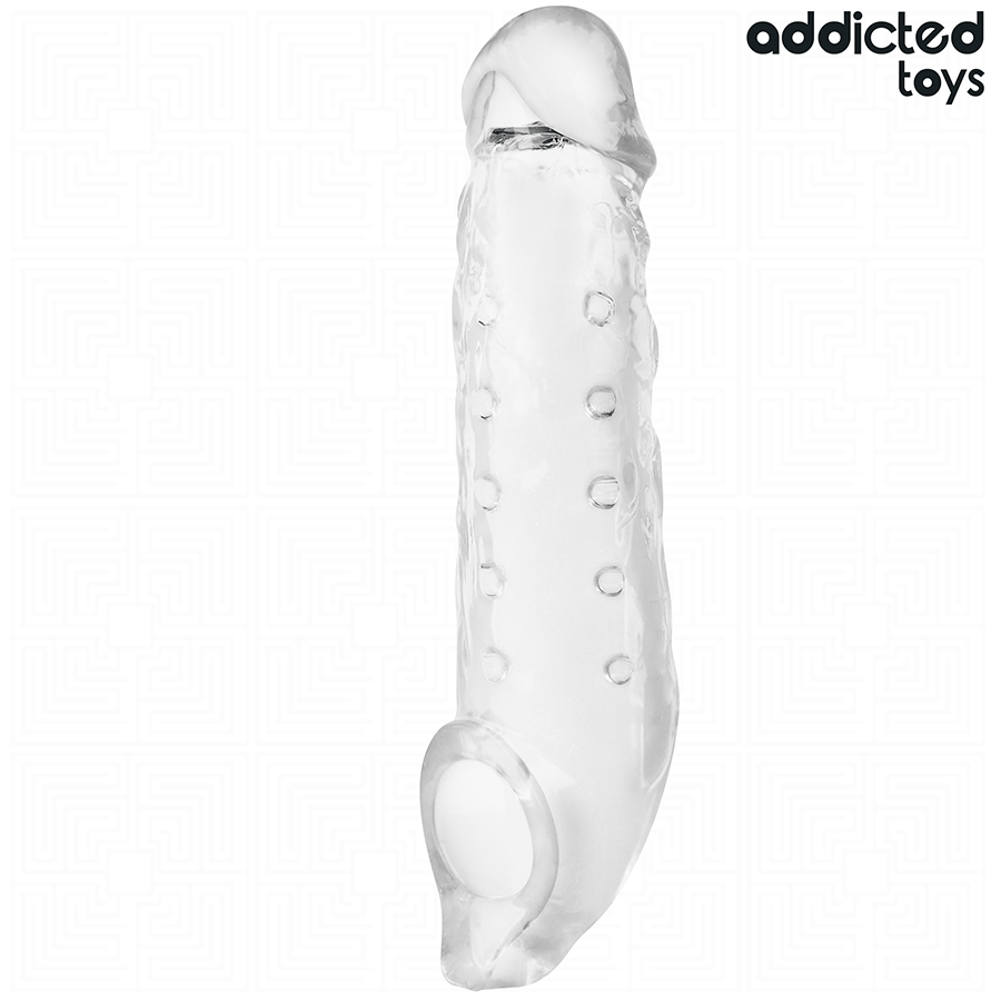 ADDICTED TOYS – GAINE PÉNIS TRANSPARENTE TAILLE M 27 CM
