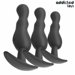 ADDICTED TOYS – LOT DE 3 PLUG ANAL MODÈLE 1