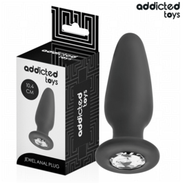 ADDICTED TOYS – PLUG ANAL AVEC BIJOU TAILLE M 10,4 CM