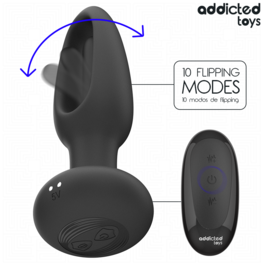 ADDICTED TOYS – PLUG ANAL AVEC LANGUE VIBRANTE ET TÉLÉCOMMANDE