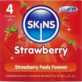 SKINS – PACK DE 4 PRÉSERVATIFS PREMIUM FRAISE
