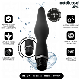 ADDICTED TOYS – NETTOYEUR ANAL AVEC ADAPTATEUR UNIVERSEL MODÈLE 2