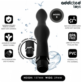 ADDICTED TOYS – NETTOYEUR ANAL AVEC ADAPTATEUR UNIVERSEL MODÈLE 3
