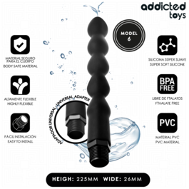 ADDICTED TOYS – NETTOYEUR ANAL AVEC ADAPTATEUR UNIVERSEL MODÈLE 6