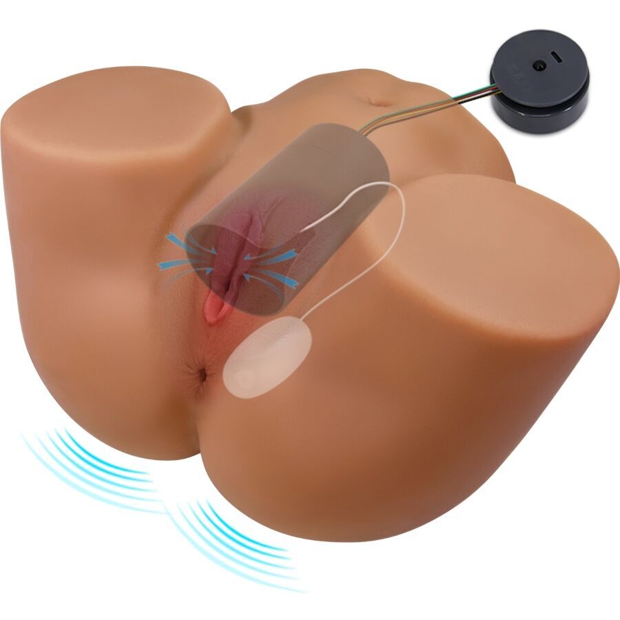 CRAZY BULL – GERIANN VIBRATEUR ET SUÇON FÉMININ RÉALISTE AVEC SON 5,5 KG