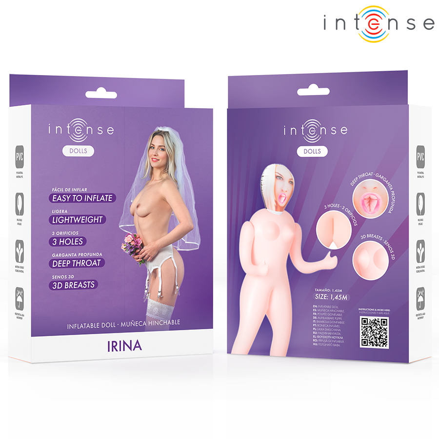 INTENSE DOLLS – POUPÉE GONFLABLE IRINA À TROIS ORIFICES