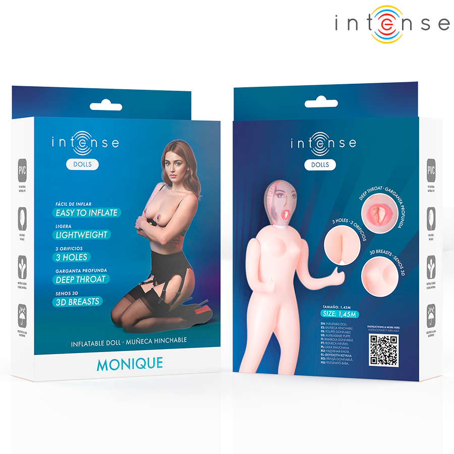 INTENSE DOLLS – POUPÉE GONFLABLE MONIQUE À TROIS ORIFICES
