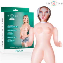 INTENSE DOLLS – POUPÉE GONFLABLE NICOLE À TROIS ORIFICES