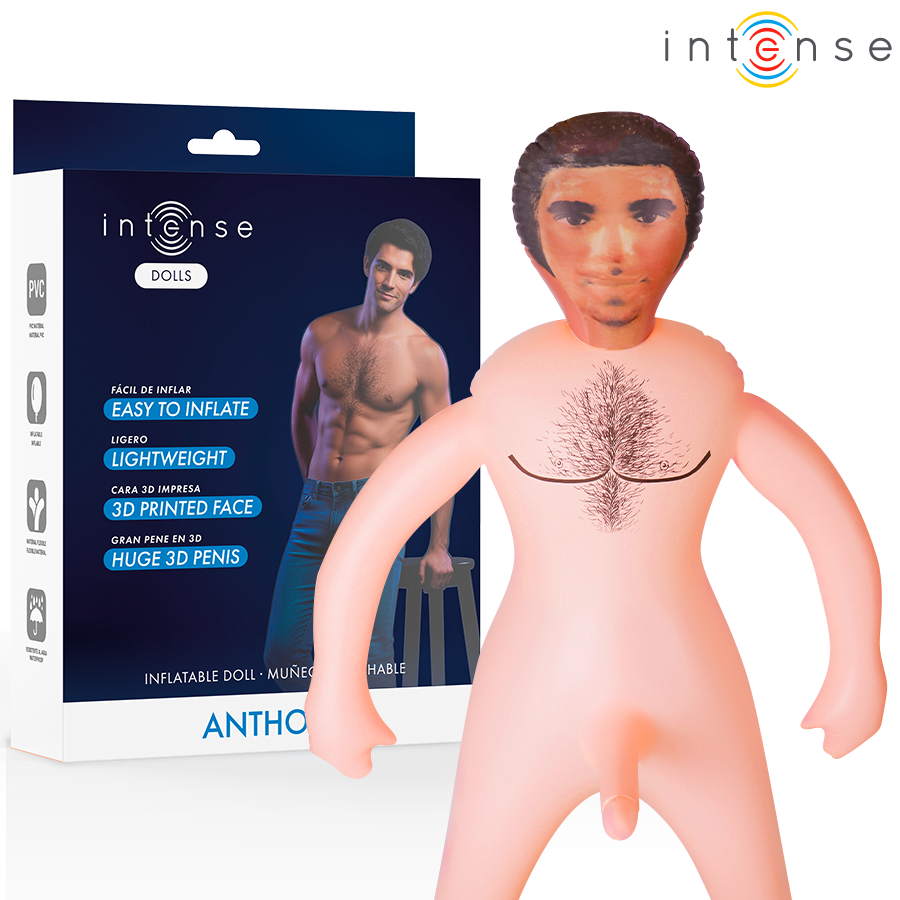 INTENSE DOLLS – POUPÉE GONFLABLE ANTHONY AVEC PÉNIS 3D