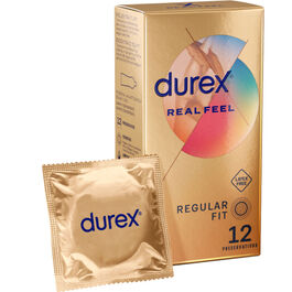DUREX – PRÉSERVATIFS REAL FEEL SANS LATEX 12 UNITÉS