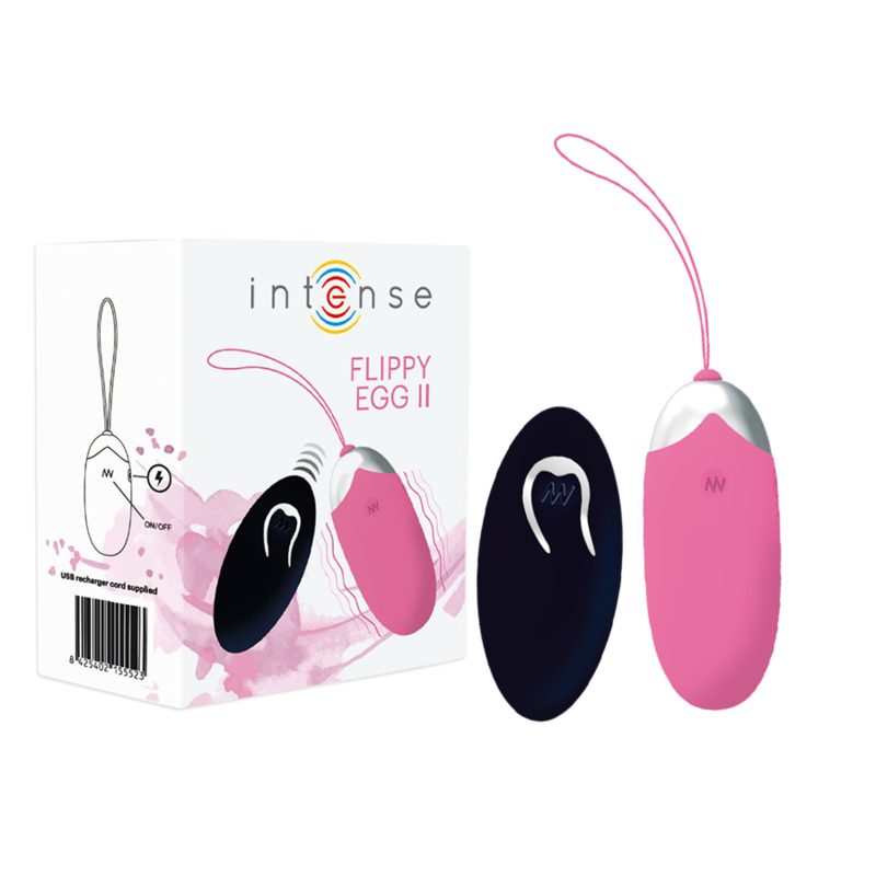 INTENSE – OEUF VIBRANT FLIPPY II AVEC TÉLÉCOMMANDE ROSE