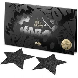 BIJOUX – INDISCRETS CAPUCHONS DE TAMELON NOIR STAR FLASH