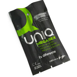 UNIQ – MEGASEX LATEX FREE SENSITIVE CONDOMS 3 UNITS