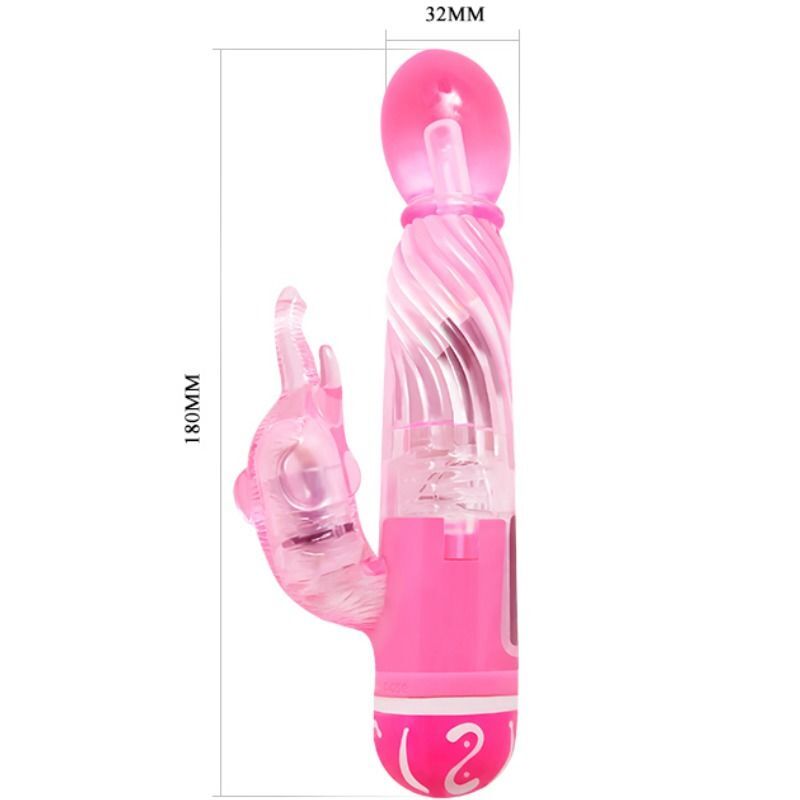 BAILE – VIBRATEUR MULTIVITESSES AVEC STIMULATEUR ROSE