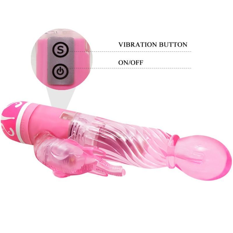 BAILE – VIBRATEUR MULTIVITESSES AVEC STIMULATEUR ROSE