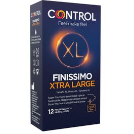 CONTROL – PRÉSERVATIFS FINISSIMO XL 12 UNITÉS