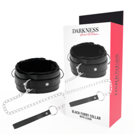 DARKNESS – COLLIER DE POSTURE CONFORTABLE AVEC CHAÎNE EN CUIR