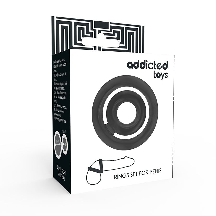 ADDICTED TOYS – POTENZ- C-RING PÉNIS NOIR