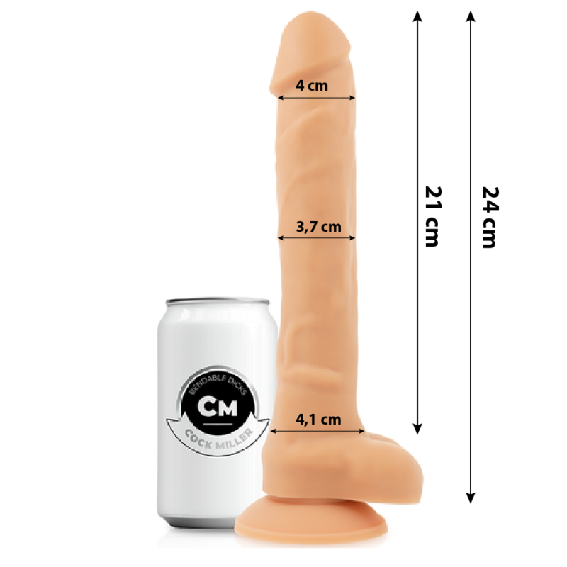 COCK MILLER – COCKSIL ARTICULABLE SILICONE DENSITÉ 24 CM