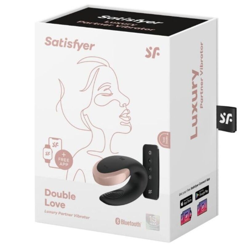 SATISFYER – VIBRATEUR DOUBLE LOVE LUXURY PARTNER NOIR