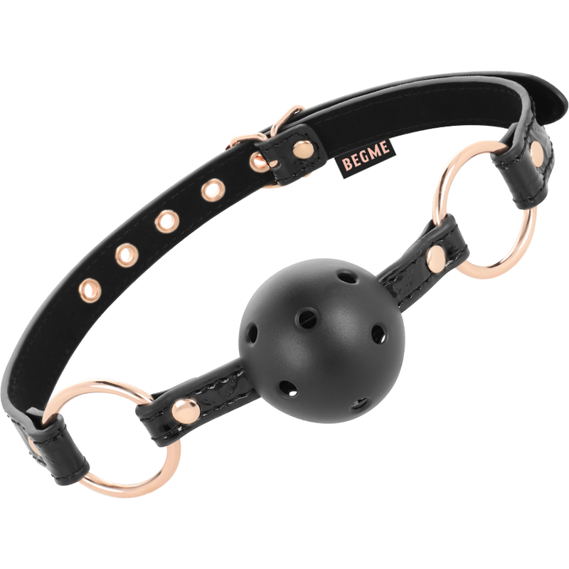 BEGME – BLACK EDITION BALL GAG CUIR VEGAN