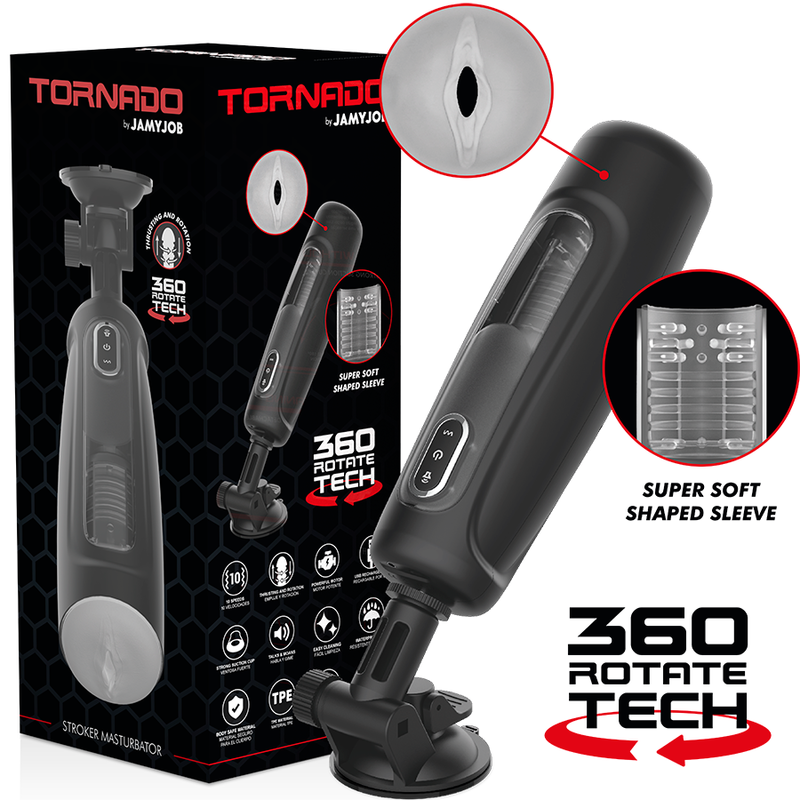JAMYJOB – TORNADO 360 ROTATION TECH STROKER