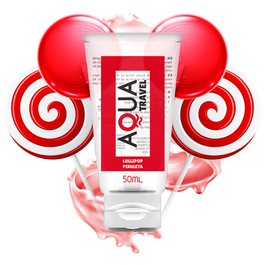AQUA TRAVEL – LUBRIFIANT À BASE D » »EAU SAVEUR LOLLIPOP – 50 ML