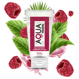 AQUA TRAVEL – LUBRIFIANT A BASE D » »EAU SAVEUR FRAMBOISE SAUVAGE – 50 ML