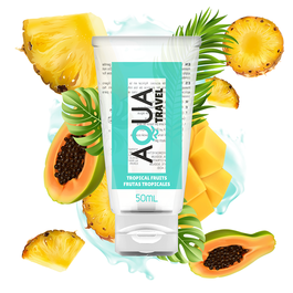 AQUA TRAVEL – SAVEUR LUBRIFIANT A BASE D » »EAU FRUITS TROPICAUX – 50 ML