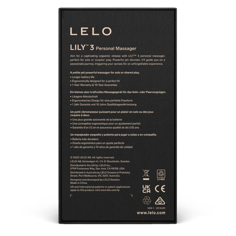 LELO LILY 3 MASAJEADOR PERSONAL – VERDE POLAR