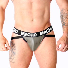 MACHO – MX27GR JOCK CUERO GRIS BEIGE S