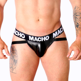 MACHO – MX25NC JOCK CUERO NEGRO S