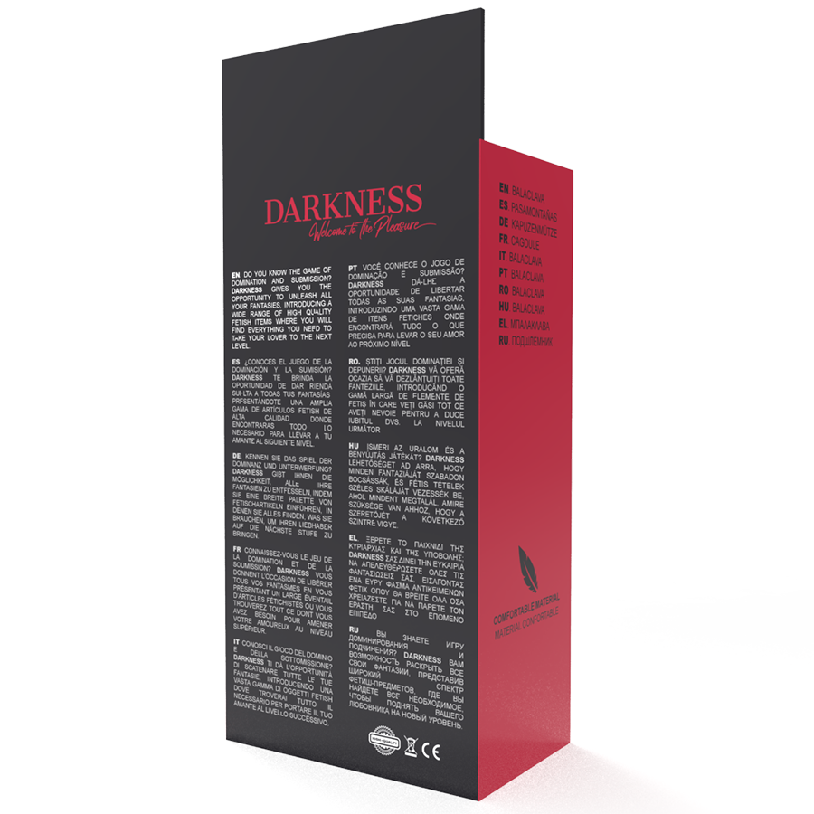 DARKNESS – MASQUE DE SOUMISSION NOIR