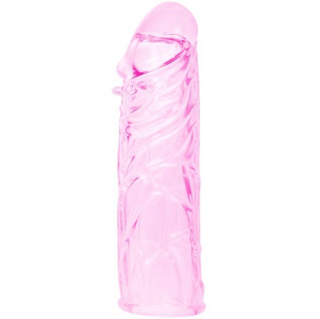 BAILE – HOUSSE DE PÉNIS EN SILICONE STIMULANTE ROSE 13 CM