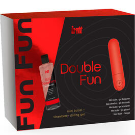 INTT RELEASES – KIT DOUBLE FUN AVEC BULLET VIBRANT ET GEL DE MASSAGE À LA FRAISE