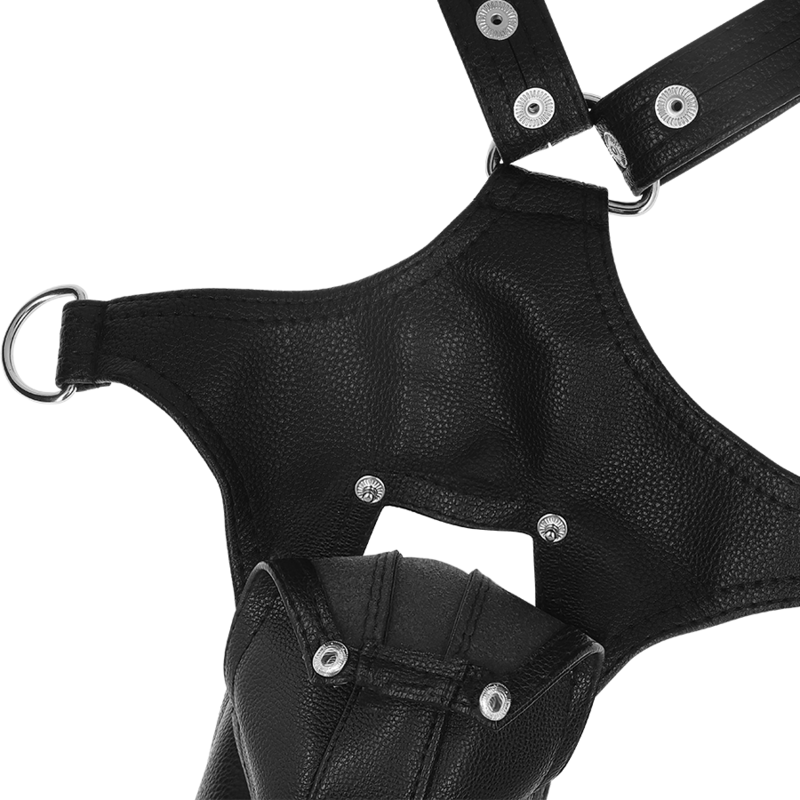FETISH SUBMISSIVE ATTITUDE – HARNAIS JOCK STRAP EN CUIR ÉCOLOGIQUE POUR HOMMES
