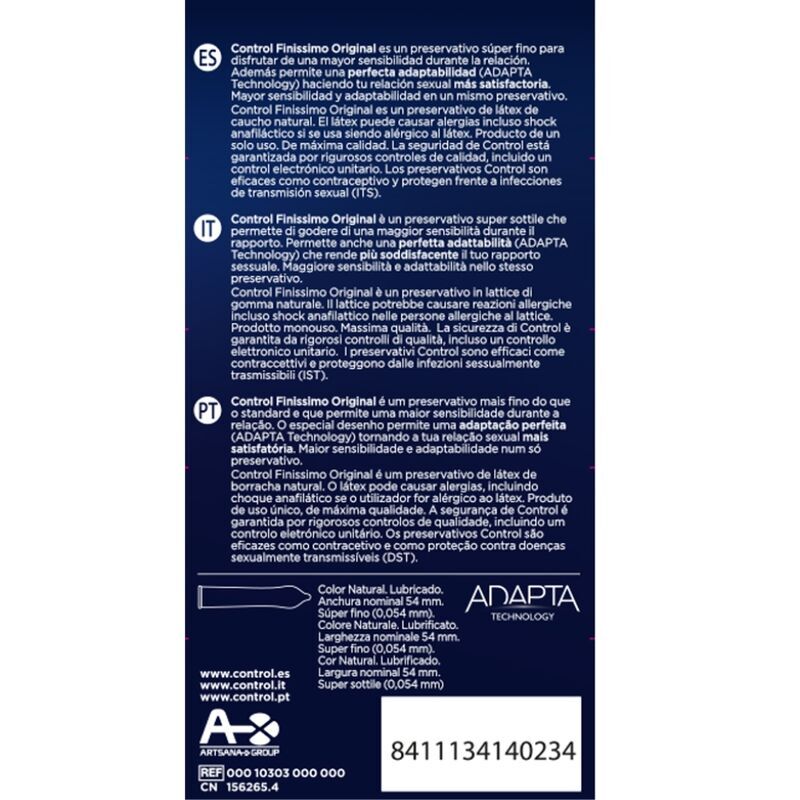 CONTROL – FINISSIMO CONDOMS 12 UNITS