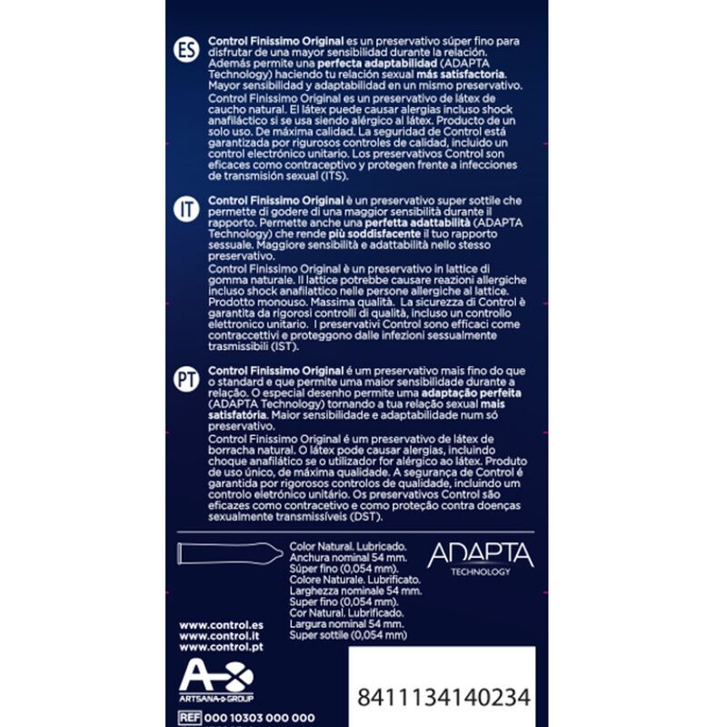 CONTROL – FINISSIMO ORIGINAL 6 UNITÉS