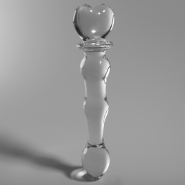 NEBULA SERIES BY IBIZA – MODELE 21 DILDO CRISTAL TRANSPARENT 20.5 CM -O- 3.5 CM