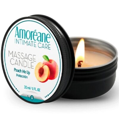 Amoreane - Bougie de Massage Pêche 30 Ml