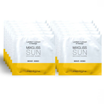 Mixgliss - Lubrifiant À Base de Silicone Aroma Monoi 12 Unidose 4ml