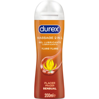 Durex - Gel Lubrifiant de Massage Sensuel Ylang Ylang 200 Ml