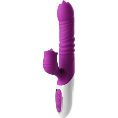 Armony - Vibrateur Double Langue et Effet Chaleur Violette