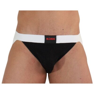 Burn - 004 Jock Brillant Noir / Blanc S