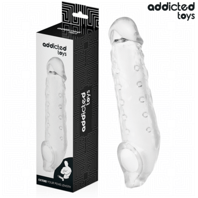 Addicted Toys - Gaine Pénis Transparente Taille M 27 Cm