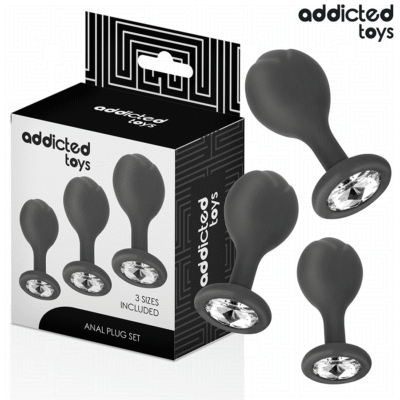 Addicted Toys - Lot de 3 Plug Anal avec Bijou