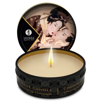 Shunga - Bougie de Massage Mini Caress By Candelight Chocolat 30 Ml